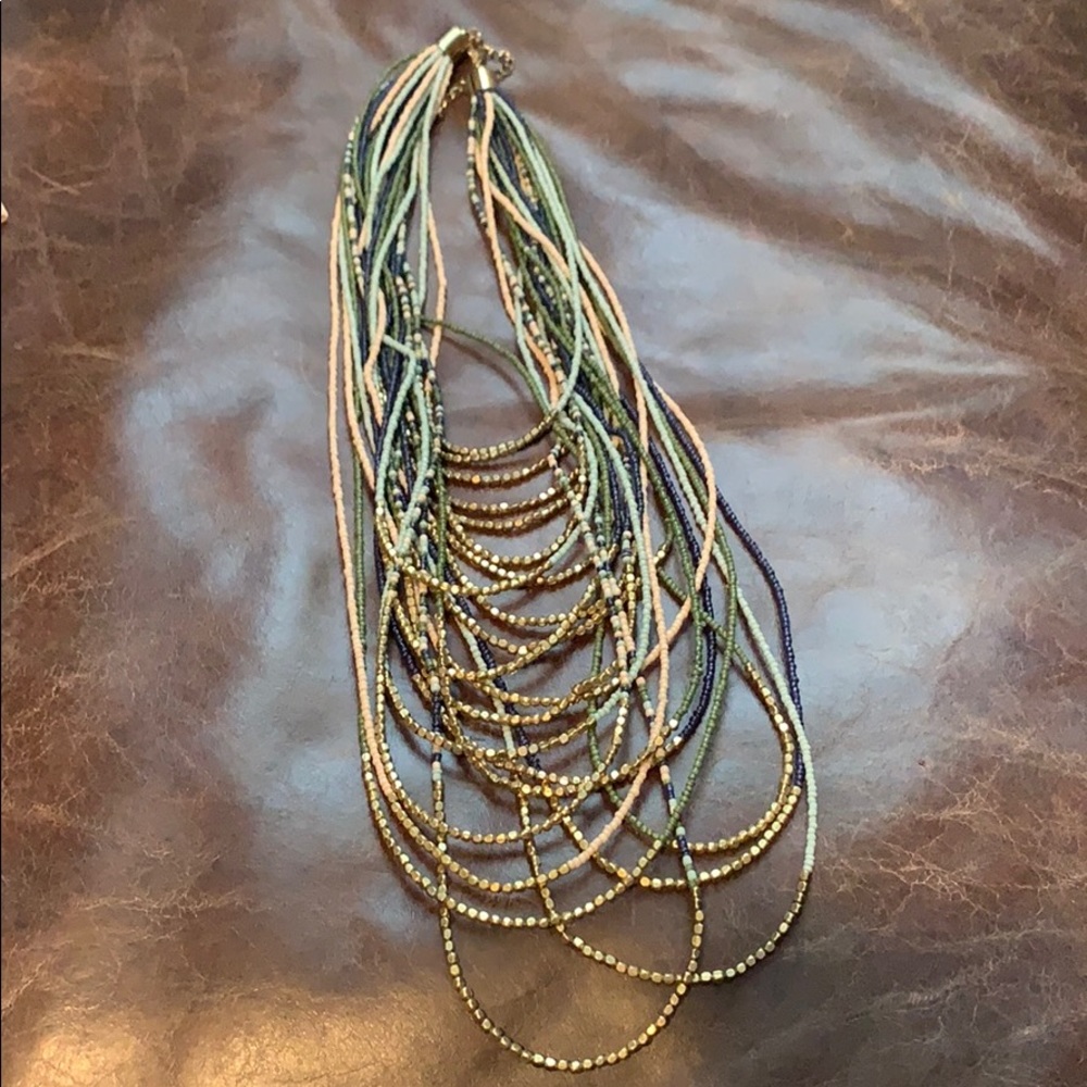 Gorgeous multi strand beaded necklace